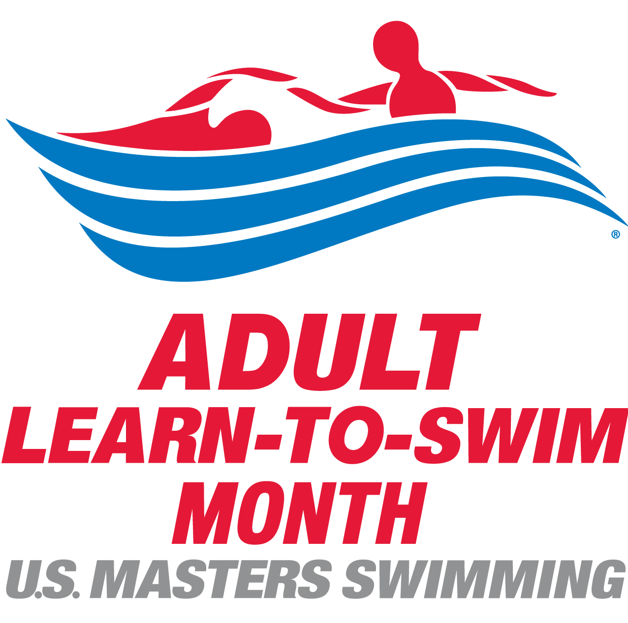Adult Learn-To-Swim Month Logo Color